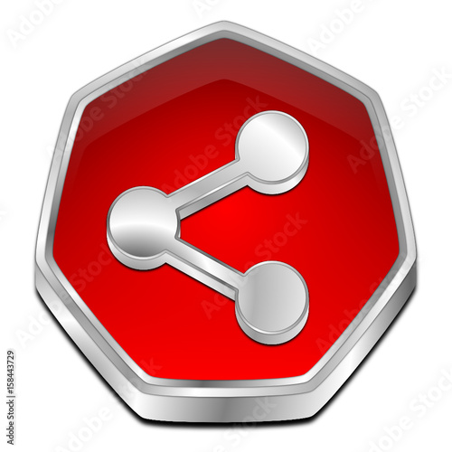 Share Button - 3D illustration