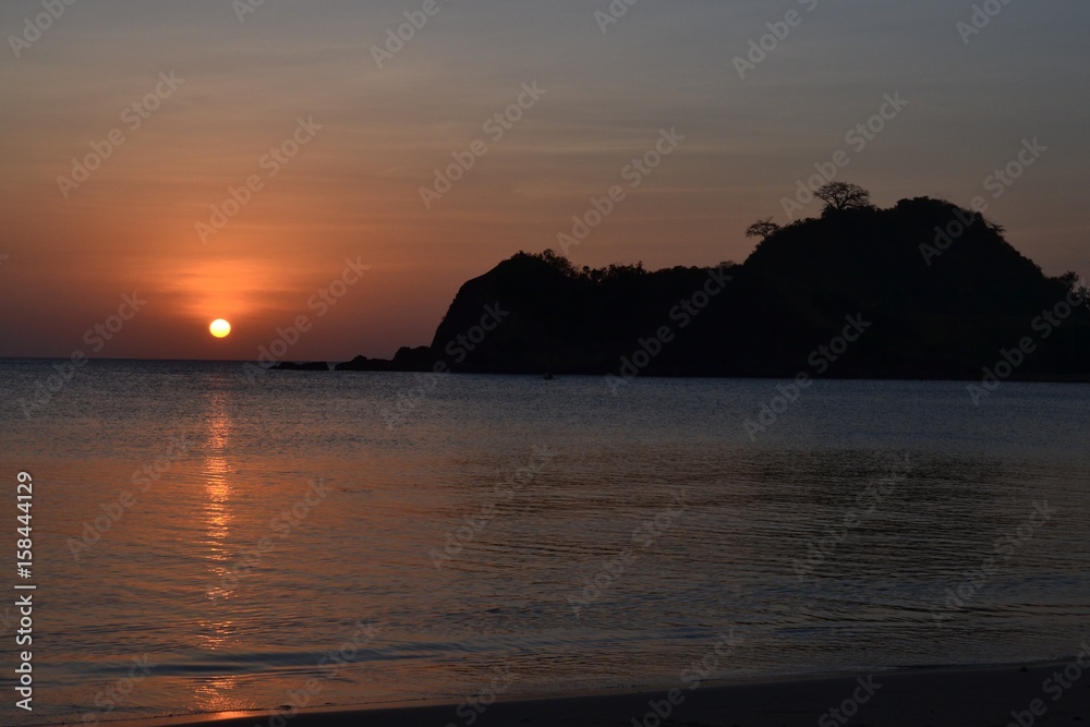Sunset at Nacpan Beach in El Nido