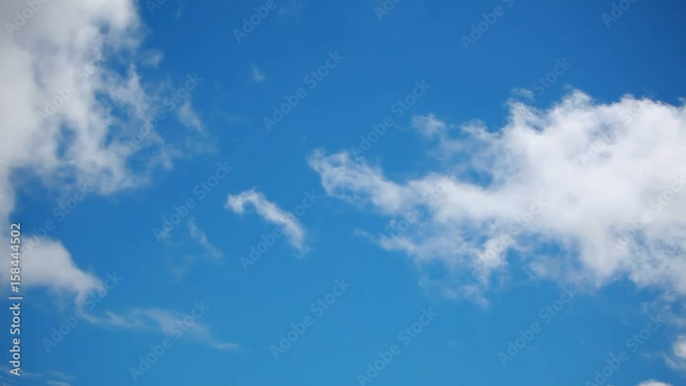 Beautiful white clouds float in the blue sky Beautiful white clouds float in the blue sky