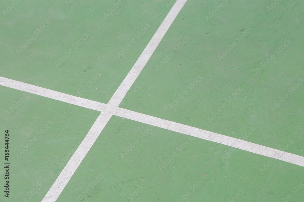 The lines on the tennis court