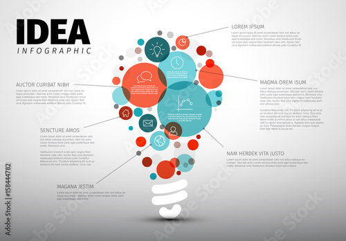 Vector idea Infographic template photo