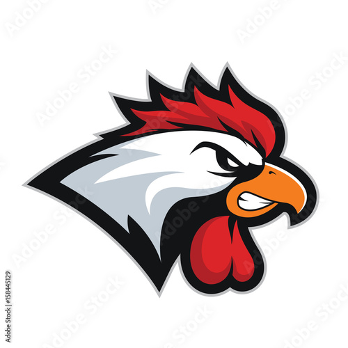 Chicken rooster head mascot 2