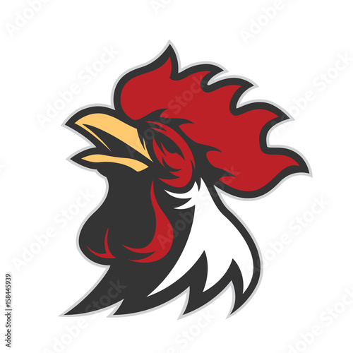Chicken rooster head mascot 6