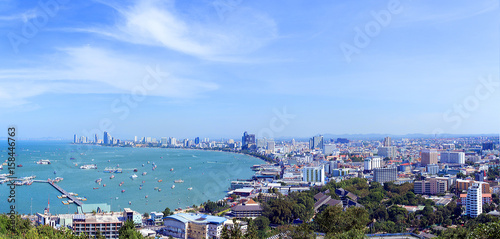Pattaya bay, bird of view