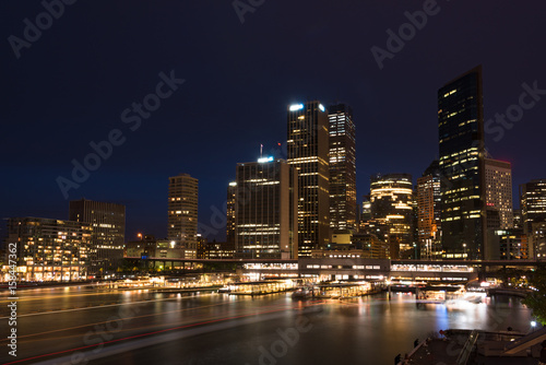 Sydney CBD cityscape at night © Olga K