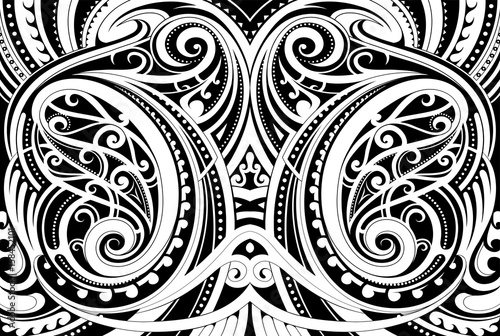 Maori ethnic ornament