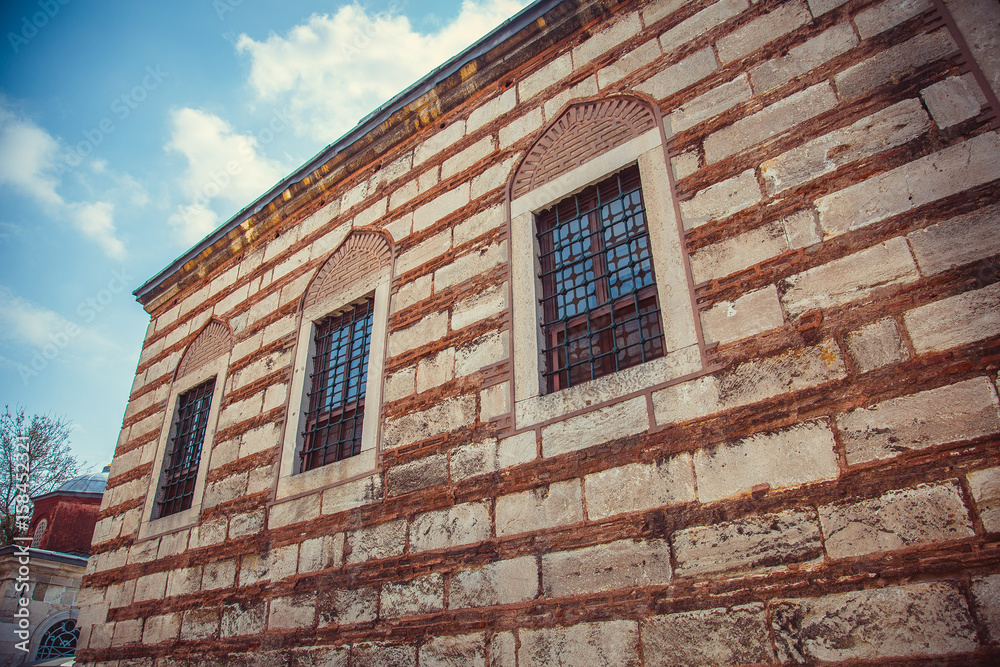 Old window of Hagia Sophia in Istanbul Turkey Old window of Hagia Sophia in Istanbul Turkey