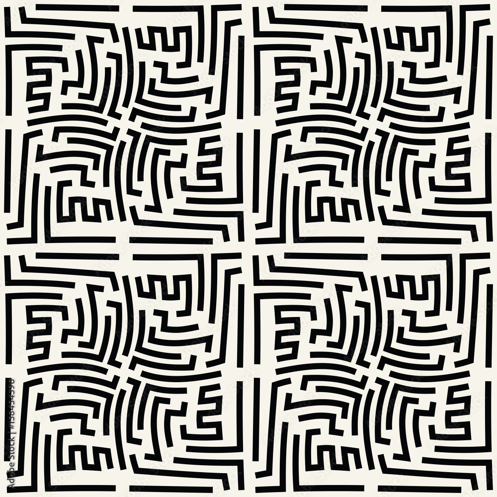 abstract geometric line graphic maze pattern background