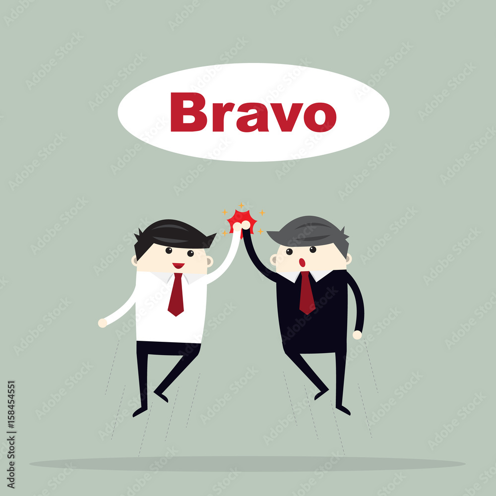 Businessman with hands up. Business Motivation Leadership. Happy Business man. Two business men jumping. Businessman with hands up. Business Motivation Leadership. Happy Business man. Two business men jumping.
