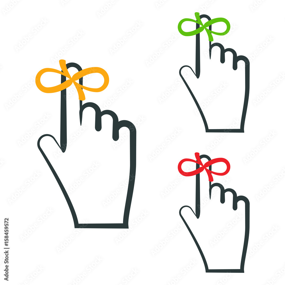 Reminder Finger With String