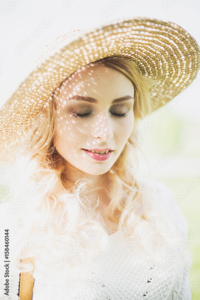 portrait of a beautiful girl in blossoming Apple trees portrait of a beautiful girl in blossoming Apple trees