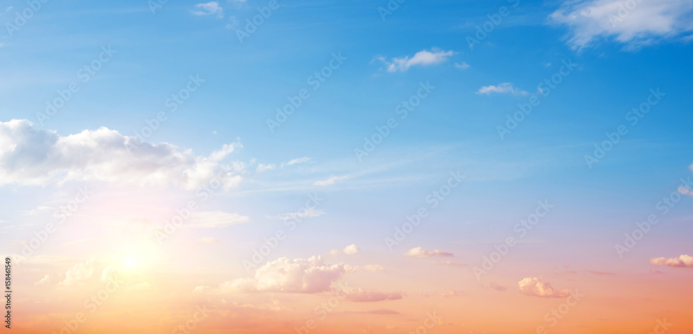 Obraz premium Clear sky and clouds