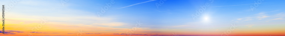 Sky clouds summer panorama Sky clouds summer panorama