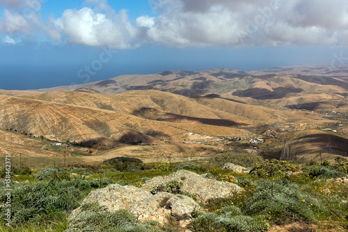 Fuerteventura - View from Mirador Morro Velosa, Canarian landscape 