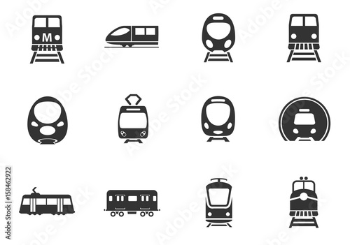 railway icon set