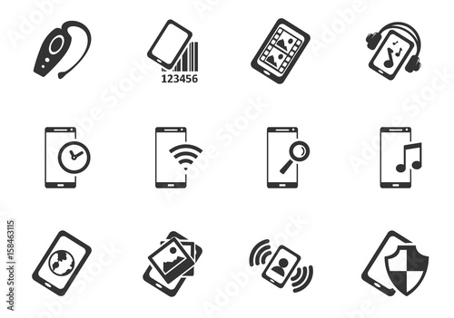 Wallpaper Mural smartphone icon set Torontodigital.ca