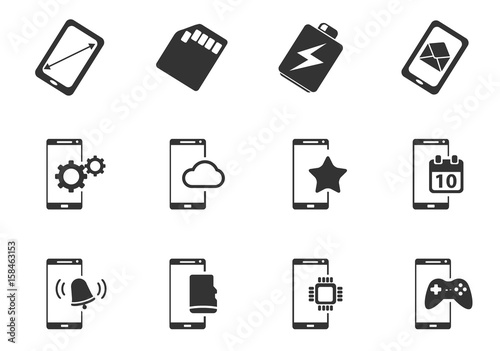 smartphone icon set