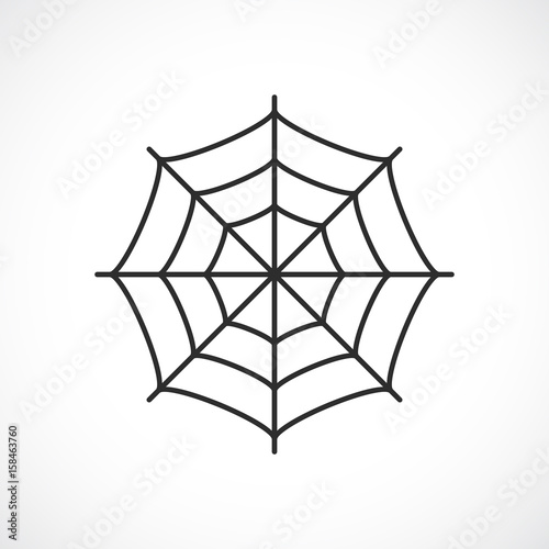 Spider web vector pictogram