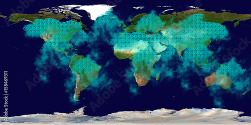 Photography High resolution Earth contamination radiation nuclear war waste pollution chemical weapons world map