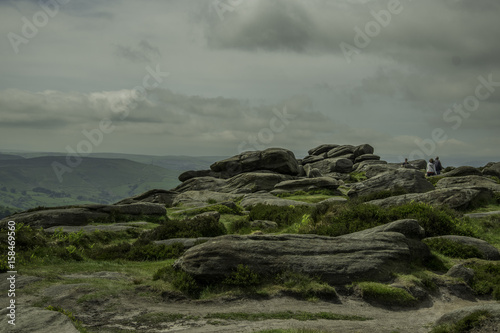 Obraz na płótnie GŁAZY, PEAK DISTRICT, WIELKA BRYTANIA w salonie