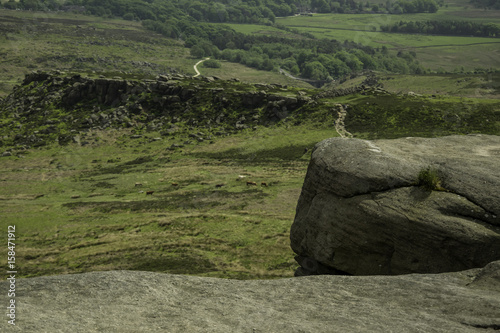 Obraz na płótnie NA SZCZYCIE, PEAK DISTRICT, WIELKA BRYTANIA w salonie