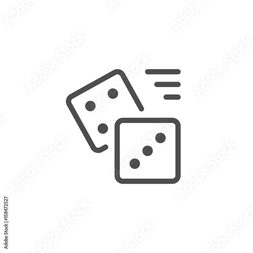 Dice line icon
