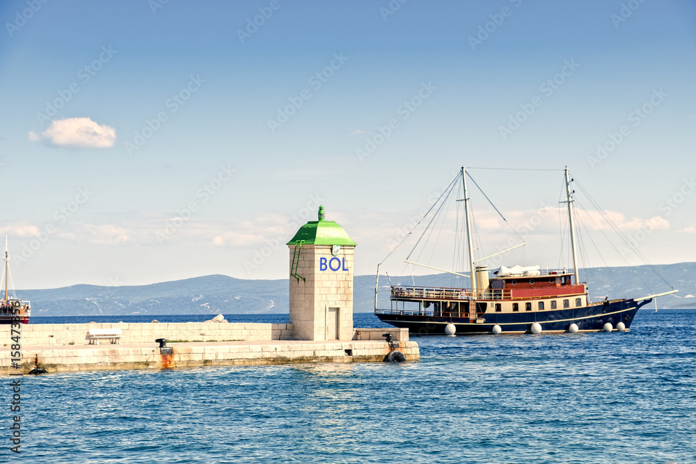Croatia Brac Bol harbour