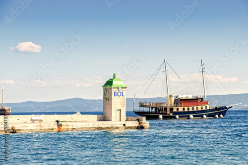 Croatia Brac Bol harbour