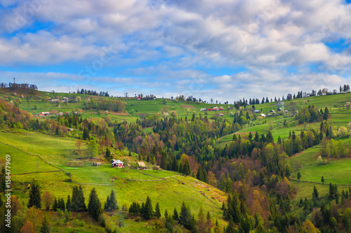 Transylvania countryside  Romania in springtime season. Discover Romania.