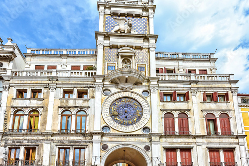 Zodiac clock at San Marc Square in Venice, Italy