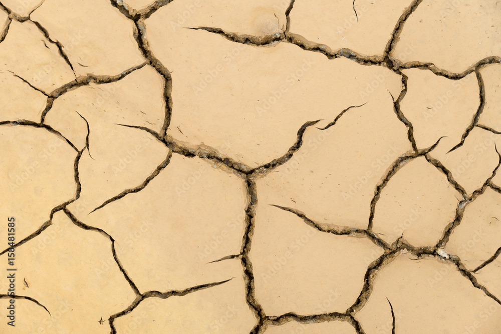 Cracked clay ground, Background. Cracked clay ground, Background.