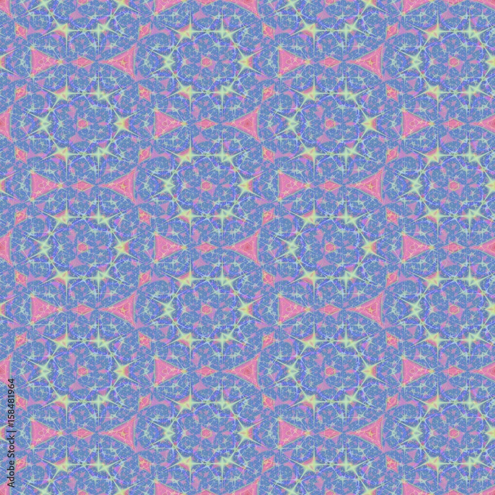 Abstract decorative geometric background. Seamless colorful pattern.