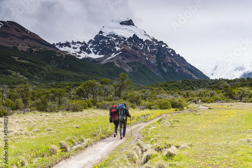 W drodze pod Cerro Torre, okolice El Chalten, Patagonia, Chile