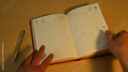 Leafing through a business book