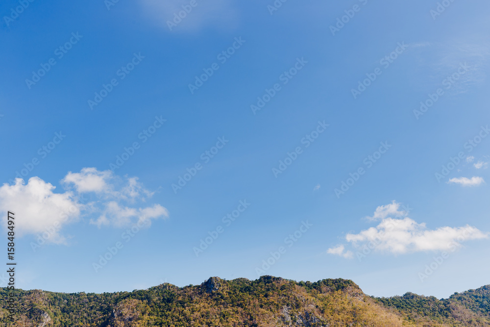 Fototapeta premium Moutain and sky