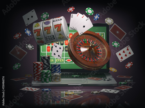 Fotografia Online casino concept