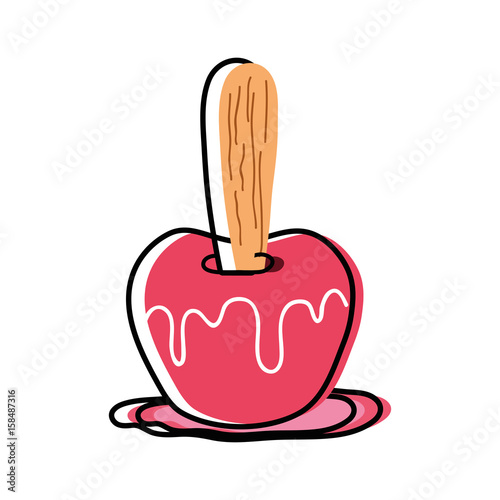 delicious candy apple fruit snack