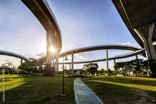 The Industrial Ring Bridge Thailand .