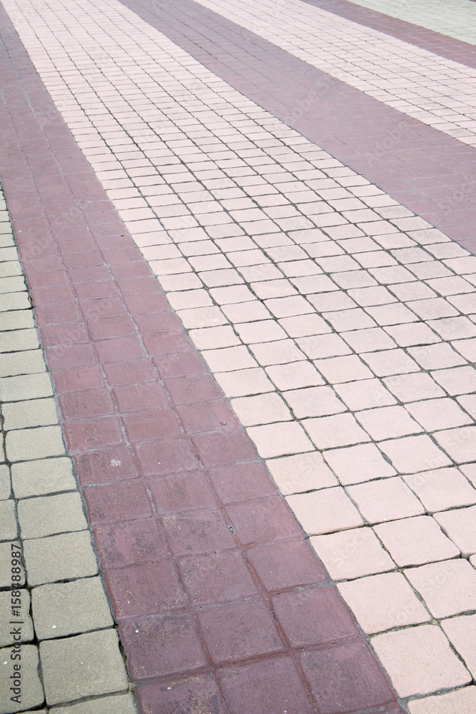 Fototapeta premium Vintage stone street road pavement texture