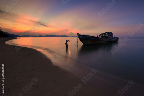 Natural beach background in Thailand for your work .