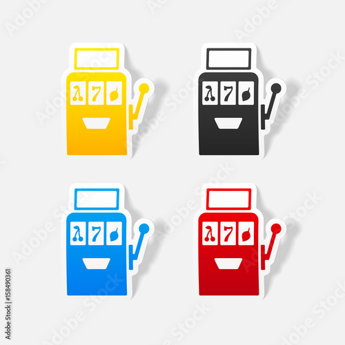 realistic design element: slot machine
