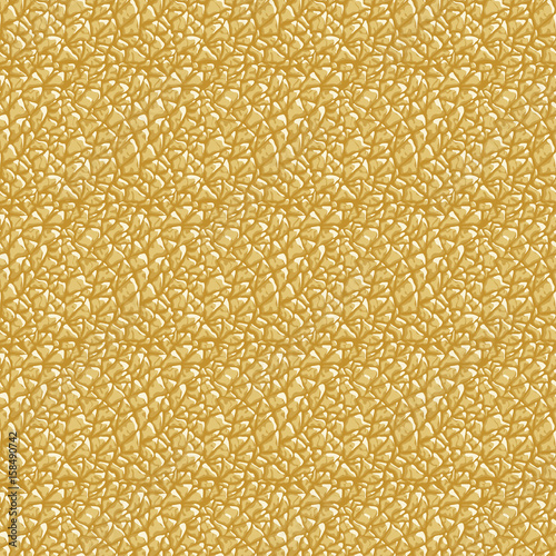 Closeup vector seamless texture of golden leather for your design