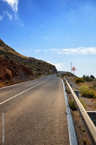 Road sign warning drivers