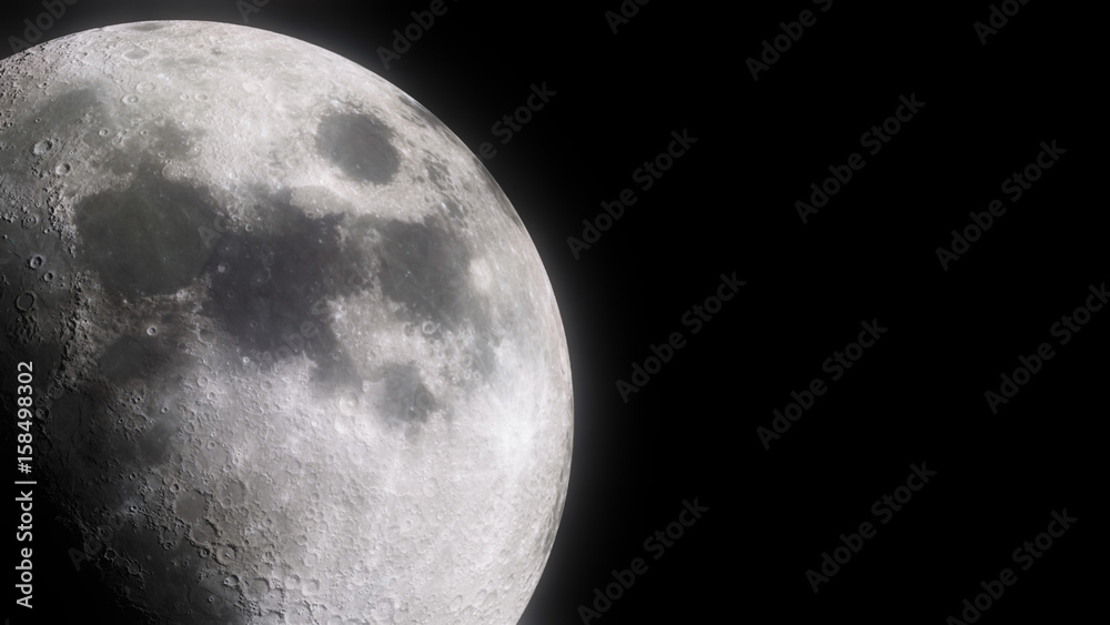 Obraz premium Świecący księżyc