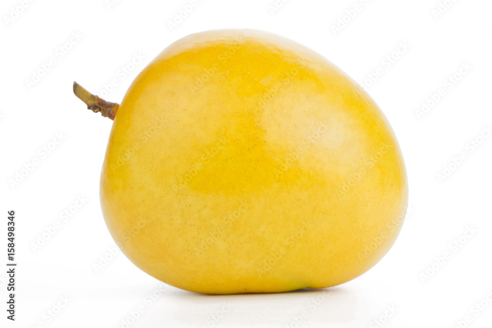 Mango fruit isolated white background
