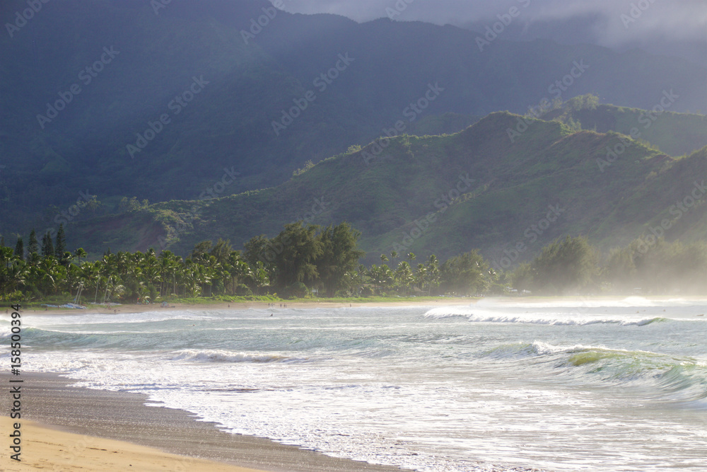 Hanalei Bay on the Hawaiian Island of Kauai Hanalei Bay on the Hawaiian Island of Kauai