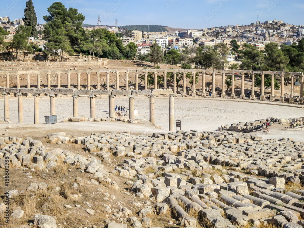Jerash, the Gerasa of Antiquity is the capital and largest city of Jerash Governorate which is situated in the north of Jordan,