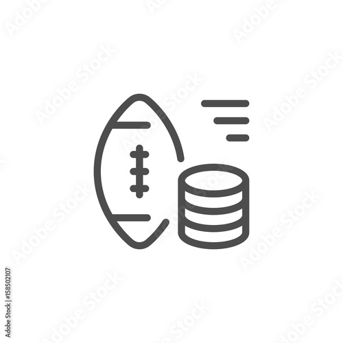 Sports betting line icon