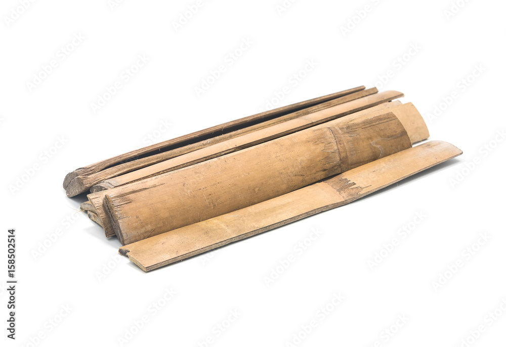 bamboo sticks isolated on white background. bamboo sticks isolated on white background.