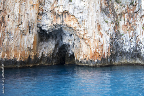 Grotto along the indented coastline